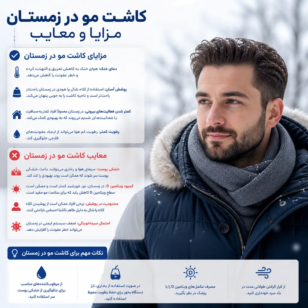 کاشت مو در زمستان: مزایا و معایب