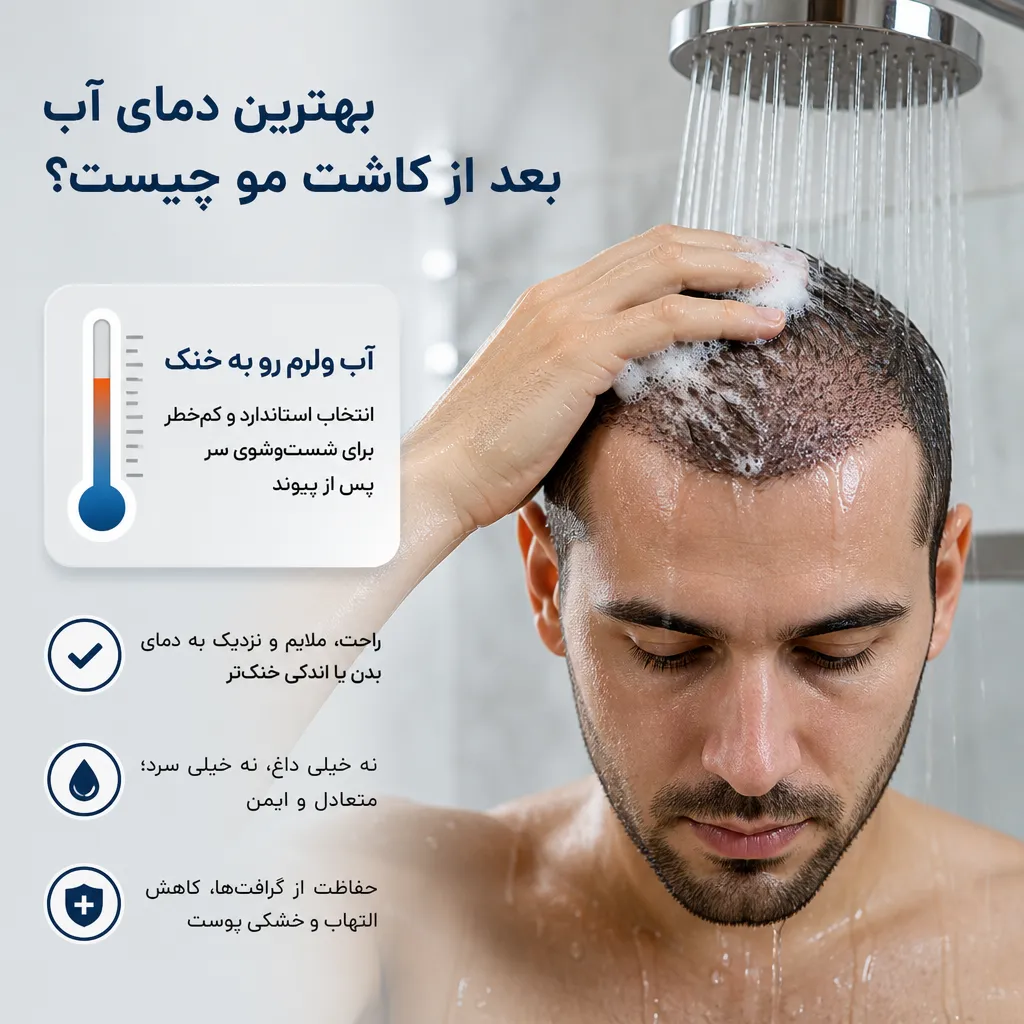 بهترین دمای آب بعد از کاشت مو چیست؟