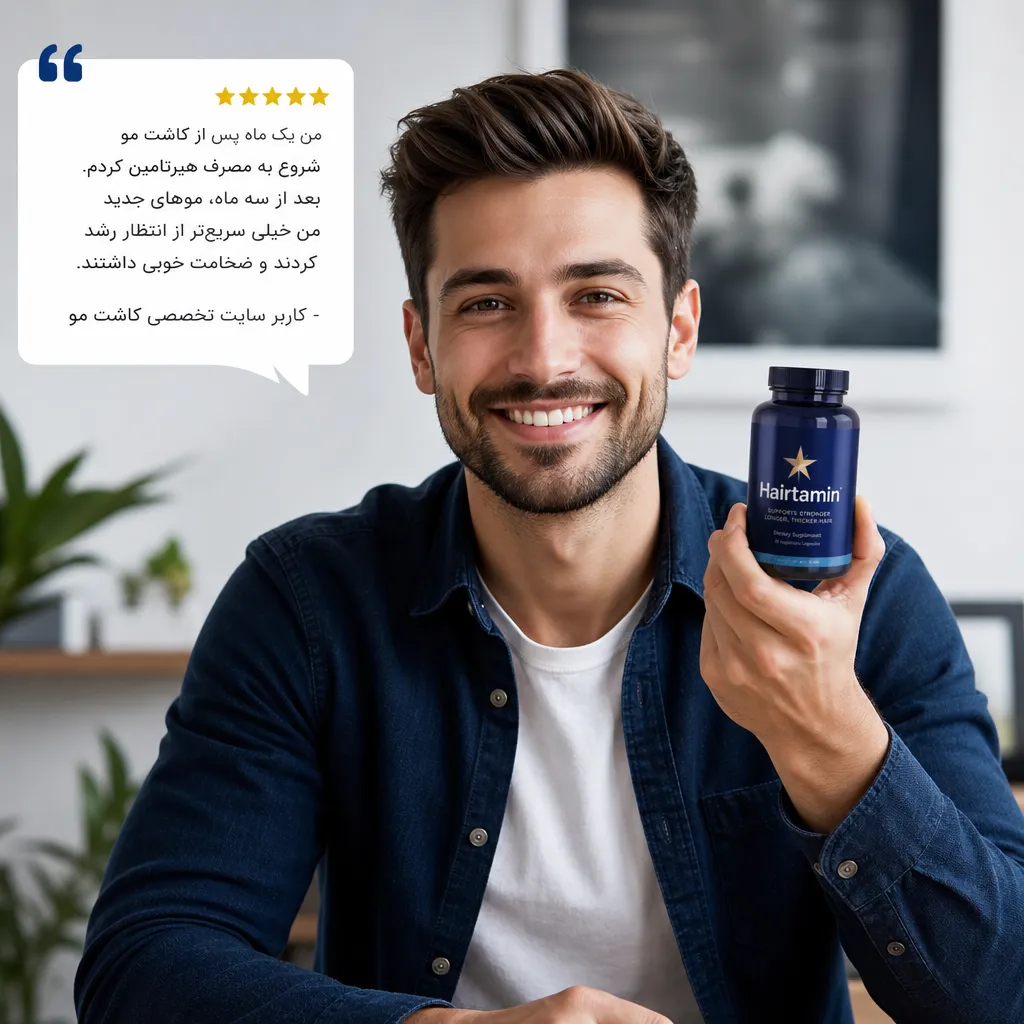 تاثیر قرص هیرتامین بعد از کاشت مو؛ آیا لازم است؟ 3 تجربه بیماران از مصرف هیرتامین